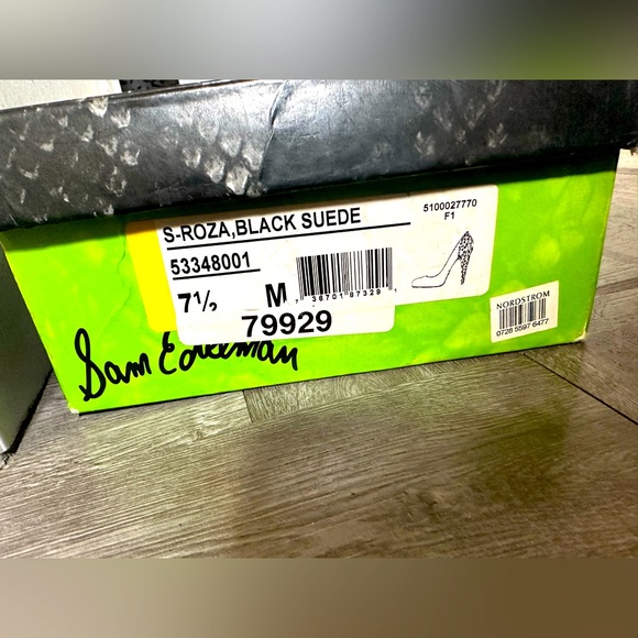 Sam Edelman Black Suede S-Roza Studded Pumps Size 7.5 READ DESCRIPTION - Picture 7 of 15